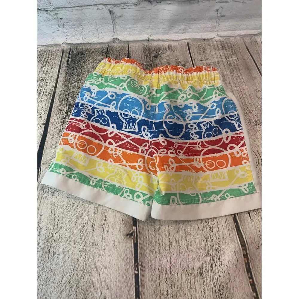 KOALA KIDS Boy’s Scribble Swim Trunks / Size: 6/9 Months